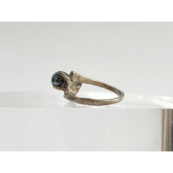 Tahitian Pearl Bead Accented Sterling Silver 925 Vintage Ring - sz 6.25 - Picture 5 of 15